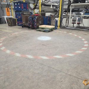 Overhead Crane Safety Projection Installed